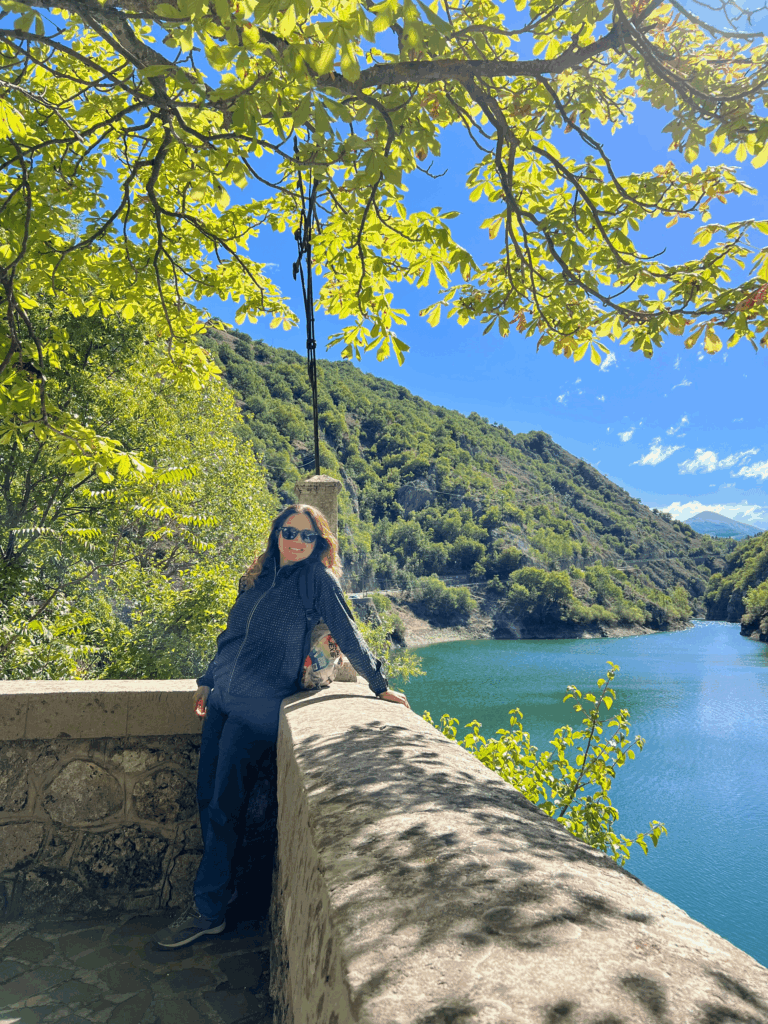 Valeria no lago de San Domenico