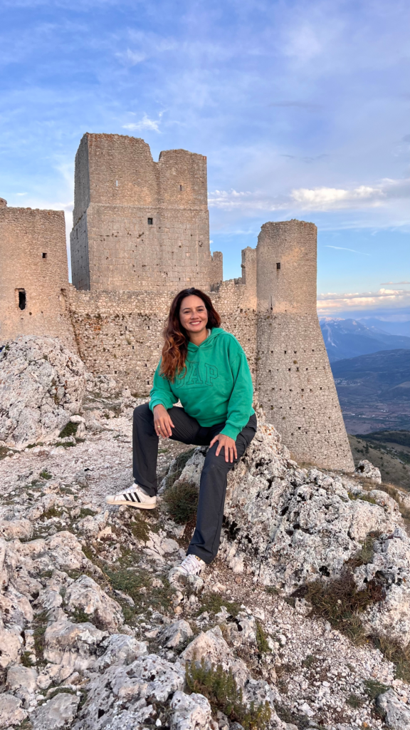 A foto clássica na frente da fortaleza